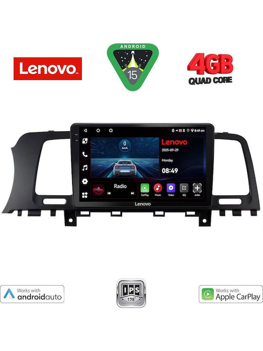 Lenovo Car Audio System for Nissan Murano 2007-2014 (Bluetooth/USB/AUX/WiFi/GPS/Apple-Carplay/Android-Auto) with Touch Screen 9"