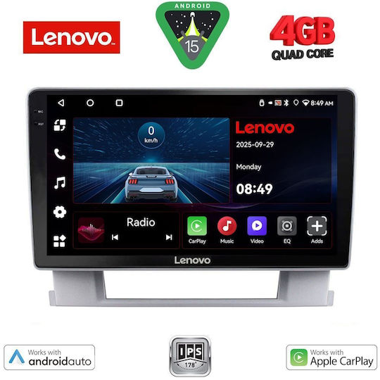 Lenovo Ηχοσύστημα Αυτοκινήτου για Opel Astra 2011-2016 (Bluetooth/USB/AUX/WiFi/GPS/Apple-Carplay/Android-Auto) με Οθόνη Αφής 9"