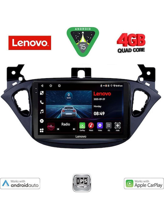 Lenovo Car Audio System for Opel Adam / Corsa 2014-2021 (Bluetooth/USB/AUX/WiFi/GPS/Apple-Carplay/Android-Auto) with Touch Screen 9"