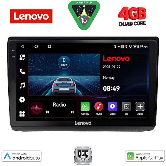 Lenovo Ηχοσύστημα Αυτοκινήτου για Opel Vivaro Renault Trafic Nissan Primastar 2004-2015 (Bluetooth/USB/AUX/WiFi/GPS/Apple-Carplay/Android-Auto) με Οθόνη Αφής 10"