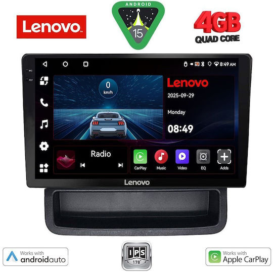 Lenovo Ηχοσύστημα Αυτοκινήτου για Opel Vivaro Renault Trafic Nissan Primastar 2004-2015 (Bluetooth/USB/AUX/WiFi/GPS/Apple-Carplay/Android-Auto) με Οθόνη Αφής 10"
