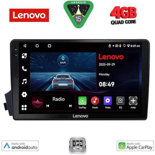 Lenovo Ηχοσύστημα Αυτοκινήτου για Ssangyong Actyon / Kyron 2006-2015 (Bluetooth/USB/AUX/WiFi/GPS/Apple-Carplay/Android-Auto) με Οθόνη Αφής 9"