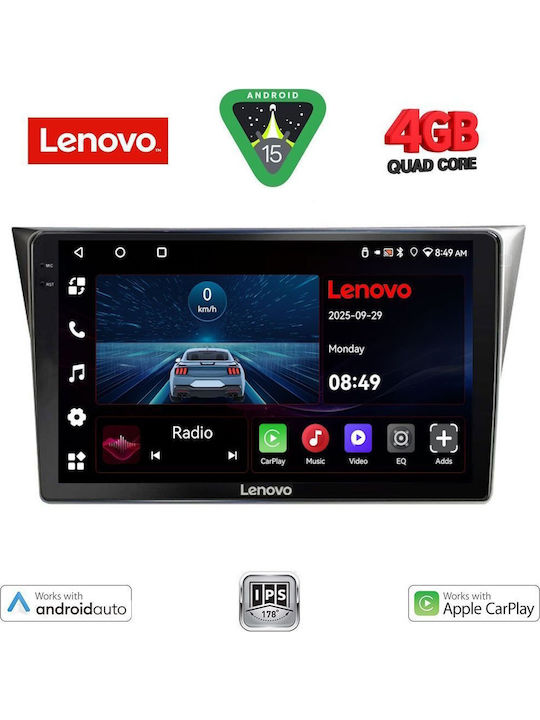 Lenovo Auto-Audiosystem für Subaru Impreza 2002-2008 (Bluetooth/USB/AUX/WiFi/GPS/Apple-Carplay/Android-Auto) mit Touchscreen 9"