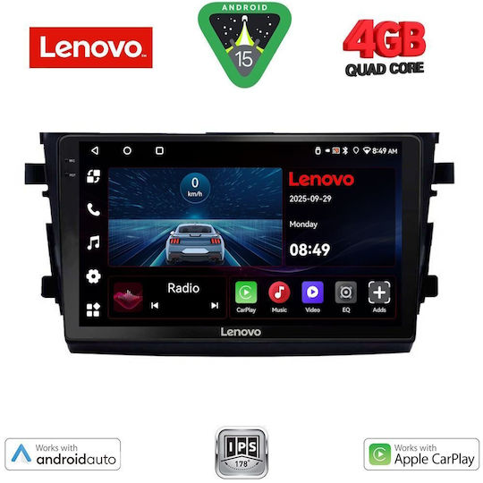 Lenovo Car Audio System for Suzuki Celerio 2015 (Bluetooth/USB/AUX/WiFi/GPS/Apple-Carplay/Android-Auto) with Touch Screen 9"