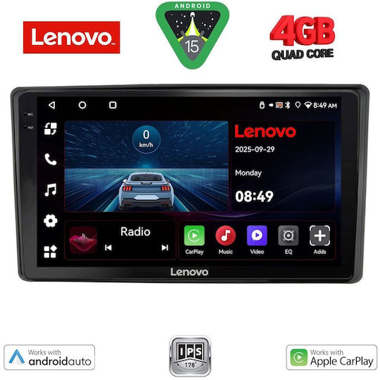 Lenovo Ηχοσύστημα Αυτοκινήτου για Toyota Raize 2020 (Bluetooth/USB/AUX/WiFi/GPS/Apple-Carplay/Android-Auto) με Οθόνη Αφής 10"