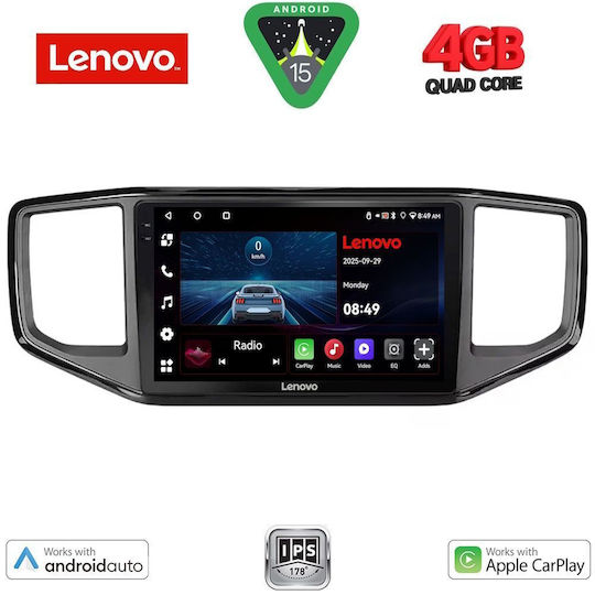 Lenovo Car Audio System for Volkswagen Amarok 2017-2022 (Bluetooth/USB/AUX/WiFi/GPS/Apple-Carplay/Android-Auto) with Touch Screen 9"