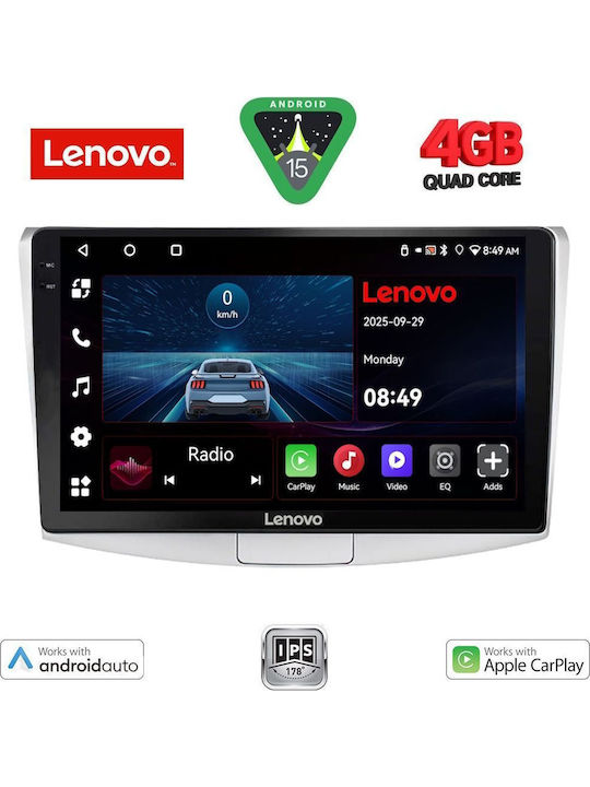 Lenovo Car Audio System for Volkswagen Passat 2010-2015 (Bluetooth/USB/AUX/WiFi/GPS/Apple-Carplay/Android-Auto) with Touch Screen 10"