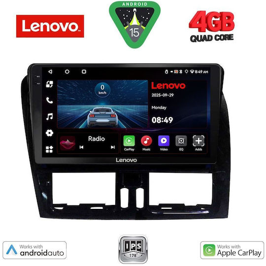 Lenovo Car Audio System for Volvo XC 60 2009-2017 (Bluetooth/USB/AUX/WiFi/GPS/Apple-Carplay/Android-Auto) with Touch Screen 9"