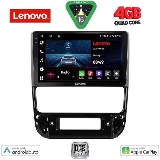 Lenovo Car Audio System for Peugeot 406 1998-2004 (Bluetooth/USB/AUX/WiFi/GPS/Apple-Carplay/Android-Auto) with Touch Screen 9"