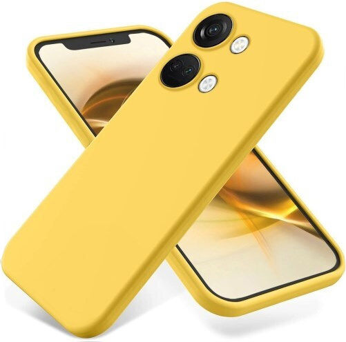 Umschlag Rückseite Silikon Gelb (OnePlus Nord 2T)