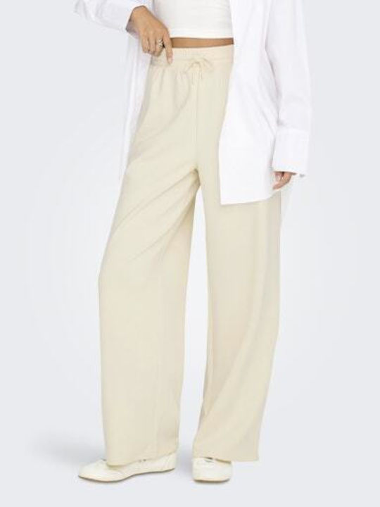Only Damen Stoffhose in Breit Bein Stil Birch