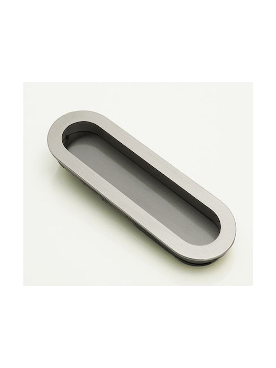 Convex Silver Recessed Door Flush Handle 150mm SDH-14745