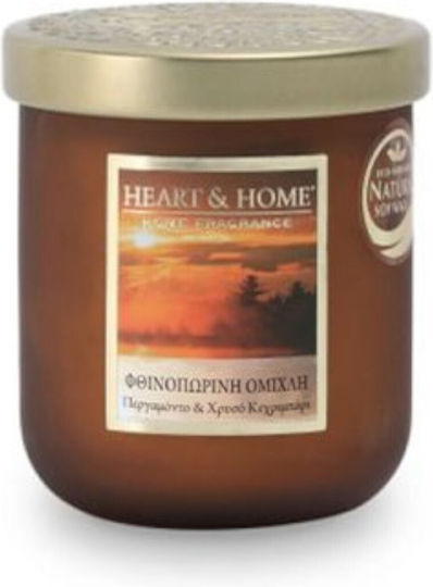 Heart & Home Κερί Σόγιας σε Βάζο Χρυσό 110gr
