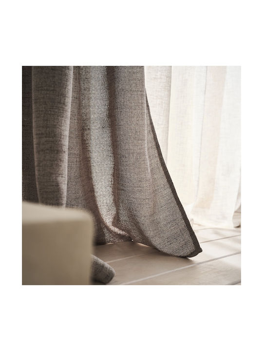 Gofis Home Κουρτίνα με Τρουκς Magna Γκρι 140x28...