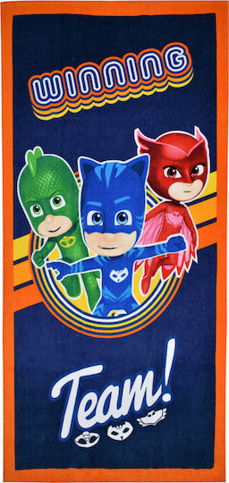 Stamion Prosoape de Plajă pentru Copii Pj Masks 140×70 Galben