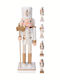 Koopman Nutcracker de Crăciun Lemn Alb