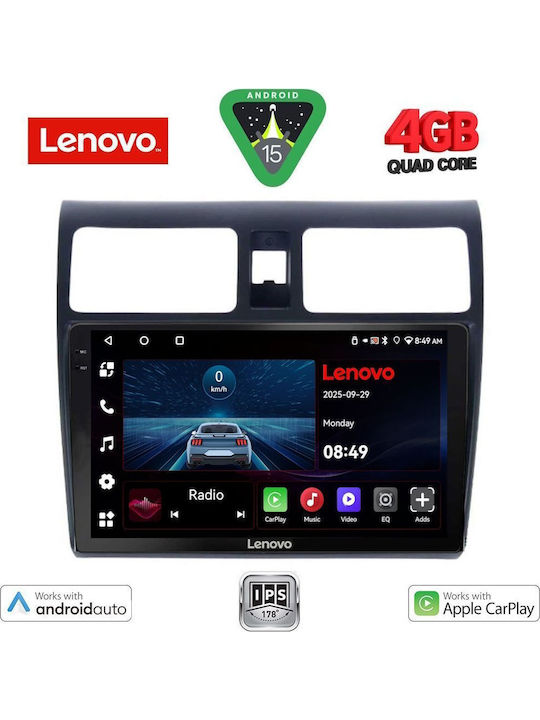 Lenovo Ηχοσύστημα Αυτοκινήτου για Suzuki Swift 2005-2011 (Bluetooth/USB/AUX/WiFi/GPS/Apple-Carplay/Android-Auto) με Οθόνη Αφής 10"
