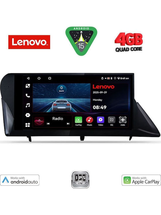 Lenovo Car Audio System for Lexus RX 2009-2014 (Bluetooth/USB/AUX/WiFi/GPS/Apple-Carplay/Android-Auto) with Touch Screen 9"