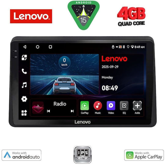 Lenovo Ηχοσύστημα Αυτοκινήτου για Opel Movano Renault Master Nissan NV400 2020 (Bluetooth/USB/AUX/WiFi/GPS/Apple-Carplay/Android-Auto) με Οθόνη Αφής 10"