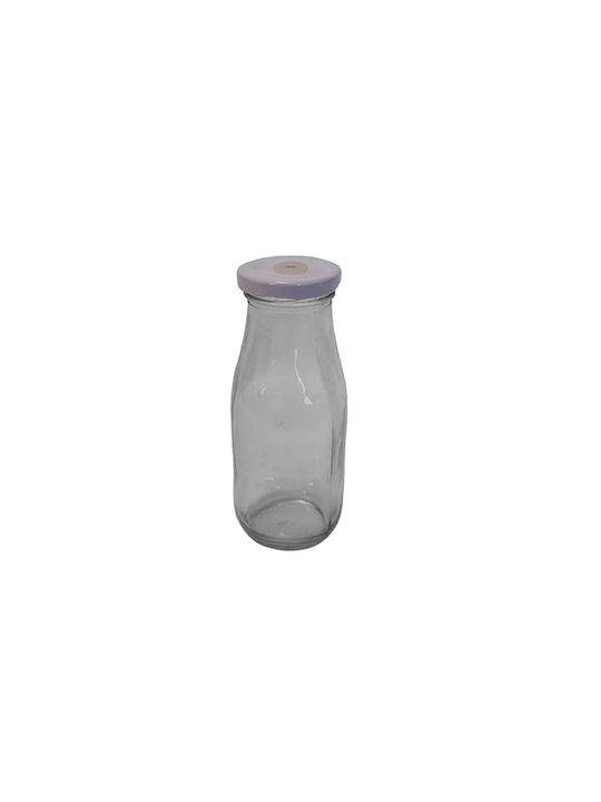 Atmosphera Bottle Water Glass with Screw Cap Transparent 300ml