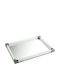 Wedding Tray made of Glass with Mirror Silver 1pcs