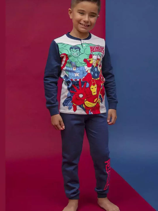 Sabor Kids' Pajamas Cotton Navy Blue