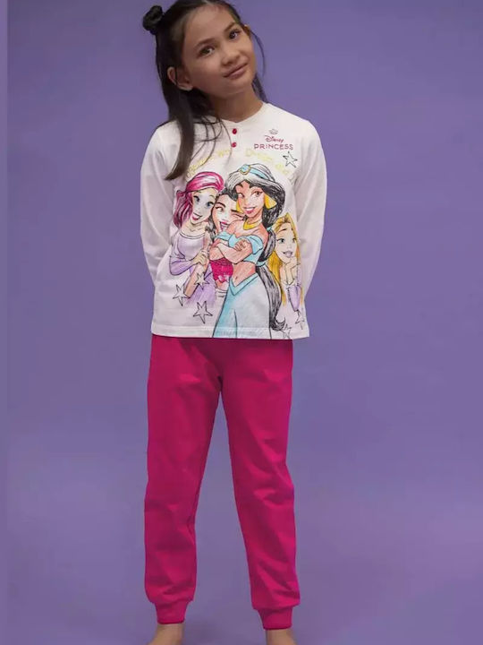 Sabor Pijama pentru copii Din bumbac Fuchsia