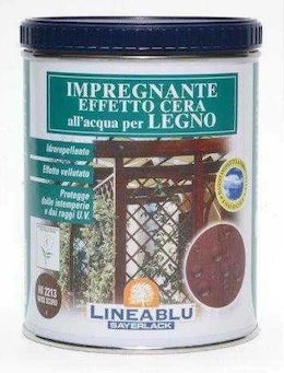 Sayerlack LineaBlu HI2211 Chestnut Water Wax Polish for Interior & Exterior Wood Use 0.75 lt