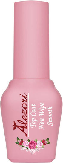 Alezori Non Wipe Top Coat for Semi-Permanent Nail Polish 15ml