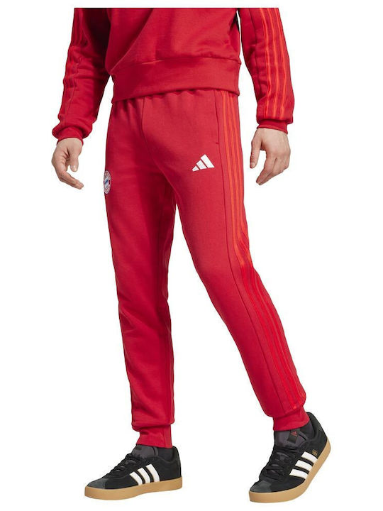 Bayern Football Sweatpants with Elastic Red