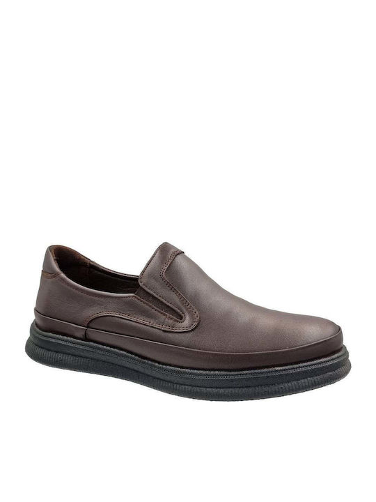 Men's Leather Casual Shoes Brown