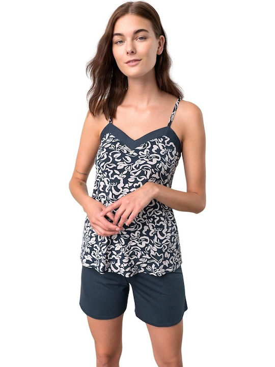 Vamp Summer Women's Pyjama Set Blue