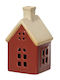 Kaemingk Christmas Decorative House Red 17.9x11x8.3cm.
