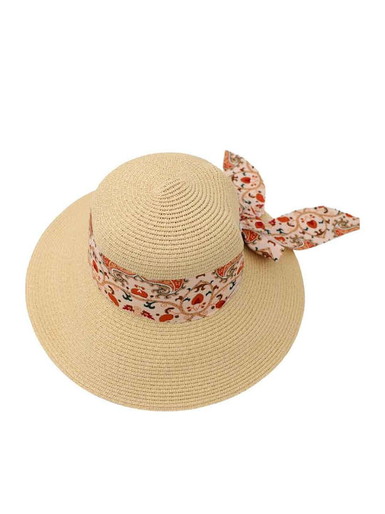 Aquablue Wicker Women's Hat Ecru