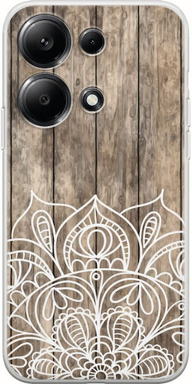Hölzernes Mandala Xiaomi Redmi Note 14s Flexible Tpu Transparente Silikon