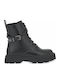 Kinderstiefel mit Schnürsenkeln Schwarz