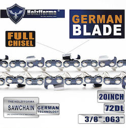 Kettensägekette 36 Zähne 3/8 Zoll Pitch Holzfforma