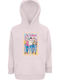 Kinder-Sweatshirt mit Kapuze Rosa