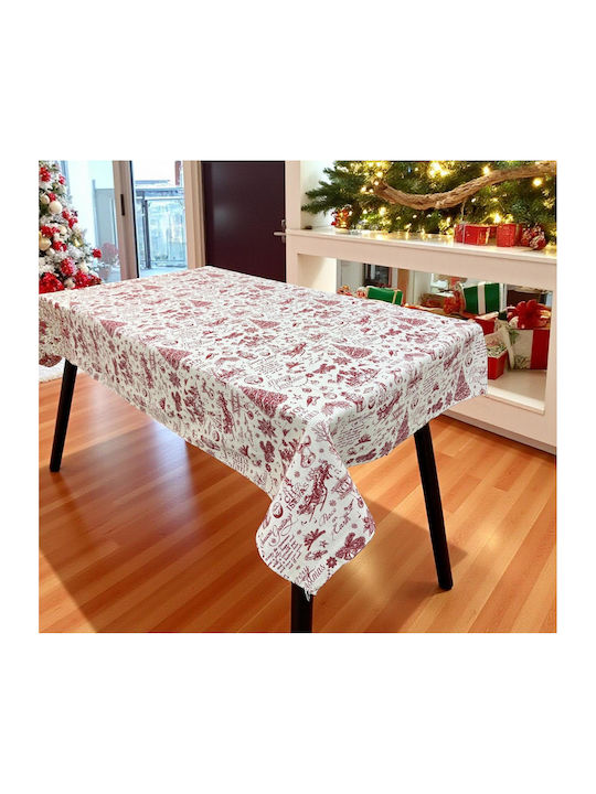 Linea Home Χριστουγεννιάτικο Τραπεζομάντηλο Δεντράκια 260x150εκ.