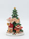 Estheti Decorative Polyresin Little Mice Pair Tree Illuminated 11x16cm 2 Pieces