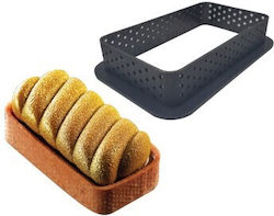 Rectangular Plastic Baking Ring for Cookie Tart Size 11x6.8xH2cm