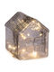 Bizzotto Crăciunescă Iluminată Decorativă Scenă Transparent cu Baterie 12x11.5x9.5cm.