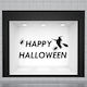 Etichete pentru vitrine și pereți de magazin Halloween Vitrină Neagră Vrăjitoare 60x30cm