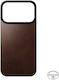 Nomad Magnetic Leather Back Skin for iPhone 17 Pro Horween Rustic Brown