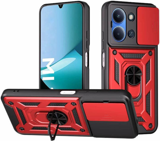 Bodycell Slide Cover Back Cover Κόκκινο (Poco C85)