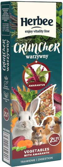 Herbee Cruncher 115gr Hrană Pentru Rozătoare Iepuri Legume Amarant