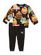 Kids Sweatpants Set Black Minicats