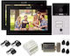 Kit Video Interfon Fără Fir Wifi 2 Familii Mentor Sykt088b 7 Inch Ahd 2mp 24v 2 Fire 5în1 Negru