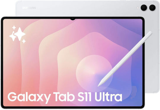 Samsung Galaxy Tab S11 Ultra 5G 14.6" (12GB/256GB) Ασημί
