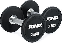Powrx Σετ Βαράκια Λαστιχένια 2 x 2.5kg Powrx Σετ Βαράκια Λαστιχένια 2 x 2.5kg